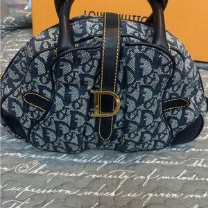 Dior Blue and Black Mini Bag